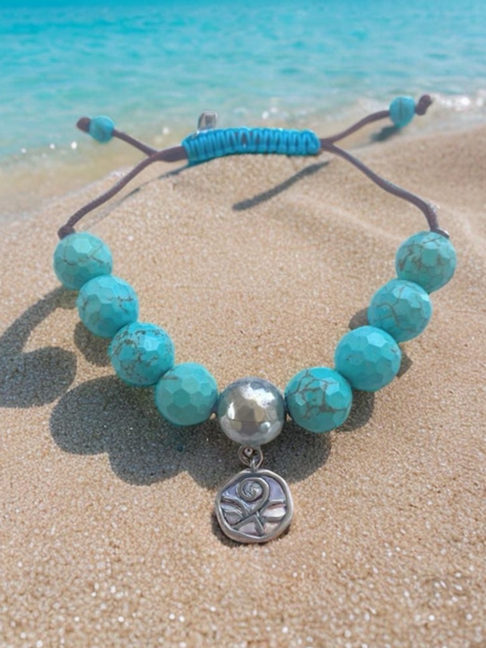 Silpada “Best Trend” Turquoise Beaded Bracelet B2810